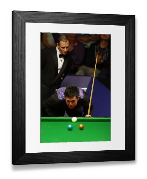 Framed Print : Marco Fu World Snooker Championship Betfred.Com Framed Print : Marco Fu World Snooker Championship Betfred.Com