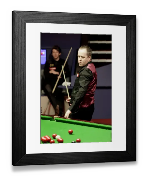 Framed Print : John Higgins & Judd Trump Framed Print : John Higgins & Judd Trump