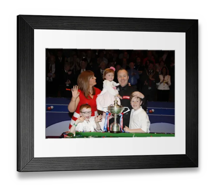 Framed Print : John Higgins With His Wife & Family Framed Print : John Higgins With His Wife & Family