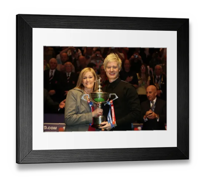 Framed Print : Neil Robertson & Mum Alison Framed Print : Neil Robertson & Mum Alison