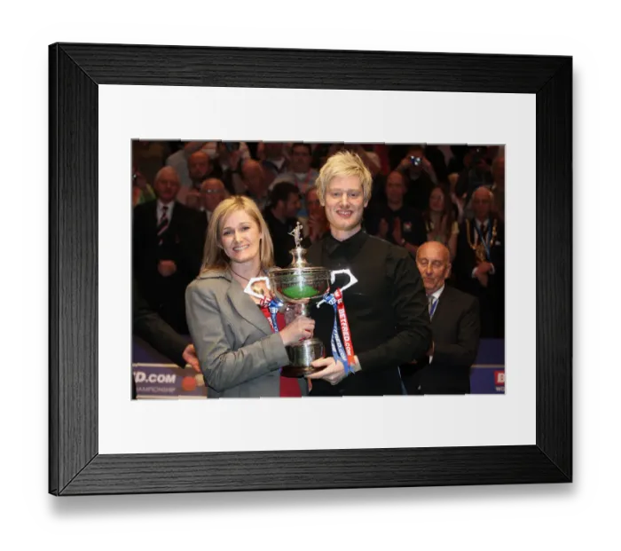 Framed Print : Neil Robertson & Mum Alison Framed Print : Neil Robertson & Mum Alison