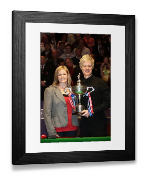 Framed Print : Neil Robertson & Mum Alison Framed Print : Neil Robertson & Mum Alison