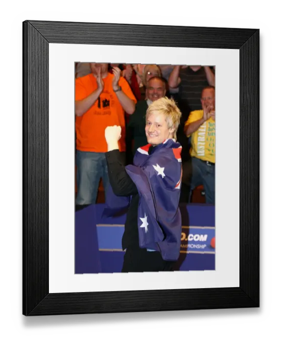 Framed Print : Neil Robertson Celebrates Victory Framed Print : Neil Robertson Celebrates Victory
