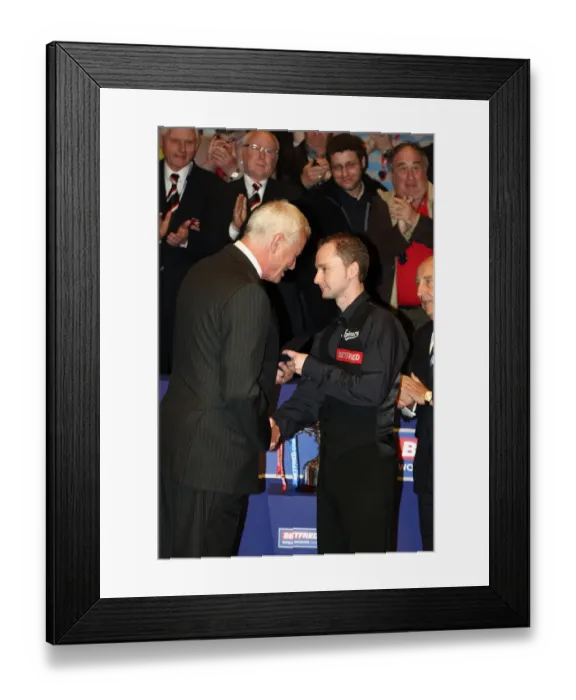 Framed Print : Barry Hear Consoles Graeme Dott Framed Print : Barry Hear Consoles Graeme Dott