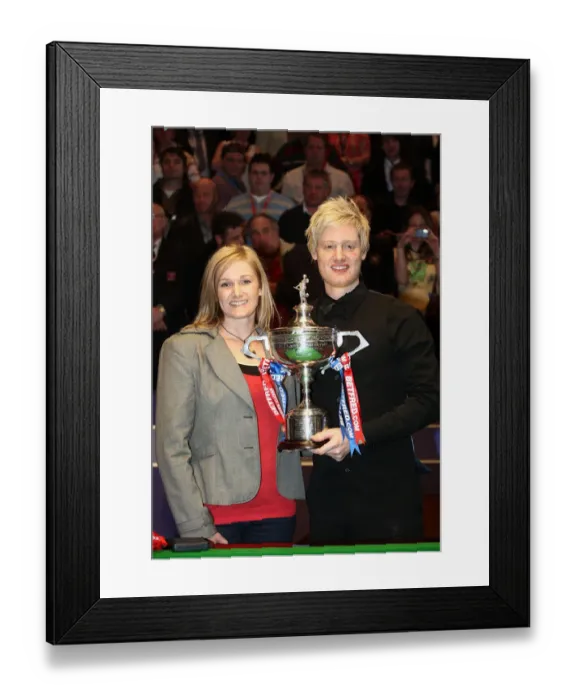 Framed Print : Neil Robertson & Mum Alison Framed Print : Neil Robertson & Mum Alison