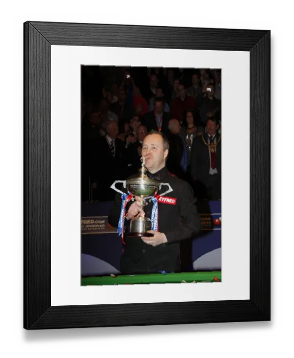 Framed Print : John Higgins Kisses The Trophy Framed Print : John Higgins Kisses The Trophy