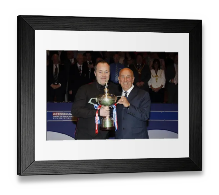 Framed Print : John Higgins With Fred Done Framed Print : John Higgins With Fred Done
