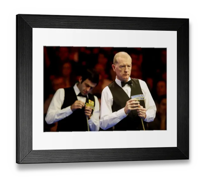 Framed Print : Steve Davis & Ronnie O Sullivan Framed Print : Steve Davis & Ronnie O Sullivan