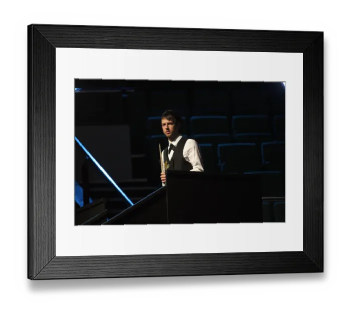 Framed Print : Judd Trump Waits For His Entrance Framed Print : Judd Trump Waits For His Entrance