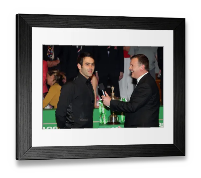Framed Print : Ronnie O Sullivan & Ray Stubbs Framed Print : Ronnie O Sullivan & Ray Stubbs