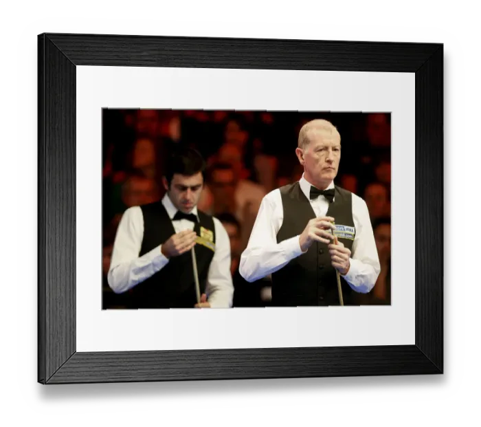 Framed Print : Steve Davis & Ronnie O Sullivan Framed Print : Steve Davis & Ronnie O Sullivan