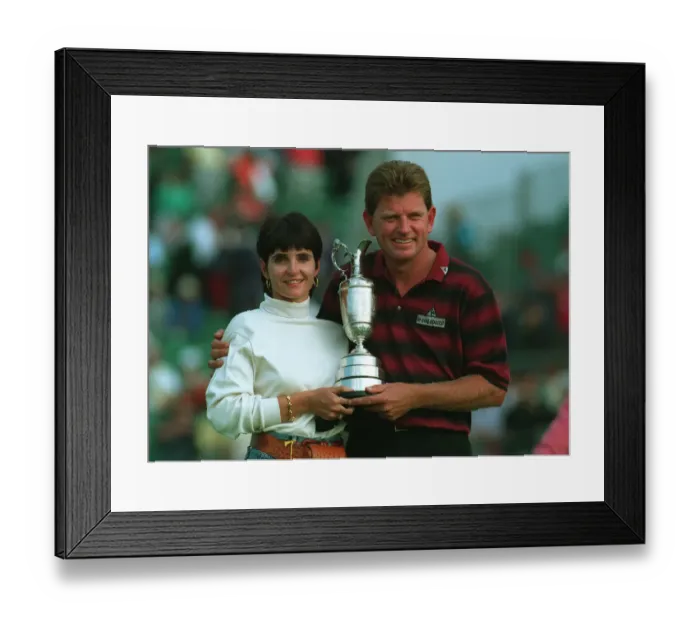 Framed Print : Sue & Nick Price With Open Framed Print : Sue & Nick Price With Open