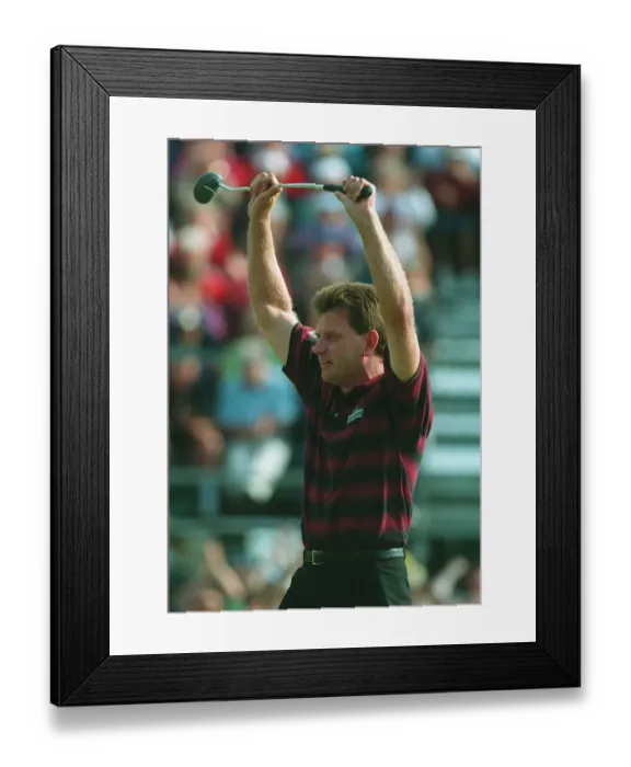 Framed Print : Nick Price Celebrates 94 Open Framed Print : Nick Price Celebrates 94 Open