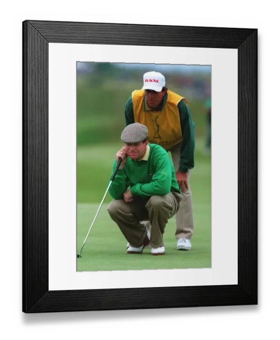 Framed Print : Tom Watson With Caddie Framed Print : Tom Watson With Caddie