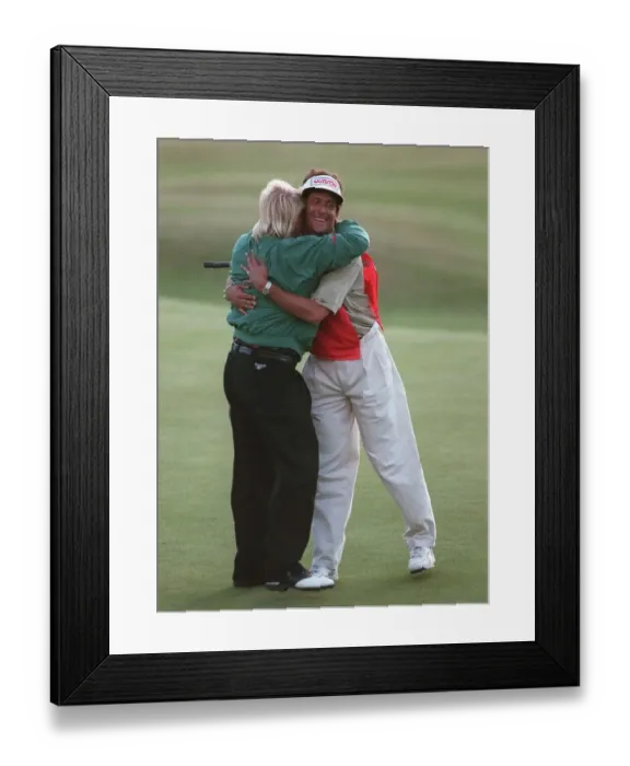 Framed Print : John Daly And Caddy Framed Print : John Daly And Caddy