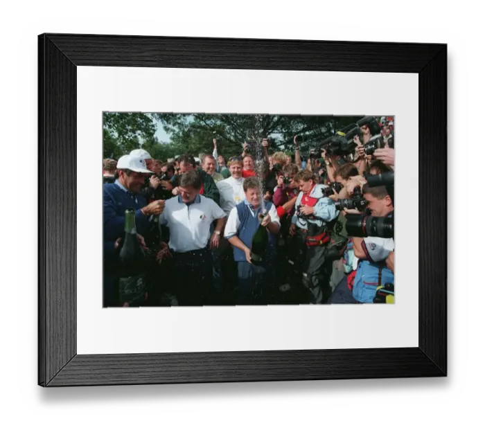 Framed Print : Ian Woosnam With Champagne