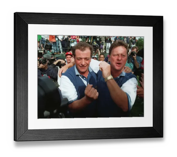 Framed Print : Ian Woosnam & Costantino Rocca Framed Print : Ian Woosnam & Costantino Rocca