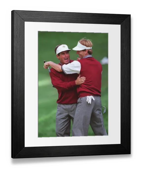 Framed Print : Fred Couples & Brad Faxon Framed Print : Fred Couples & Brad Faxon