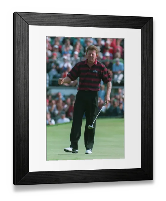 Framed Print : Nick Price Celebtates 94 Open Framed Print : Nick Price Celebtates 94 Open