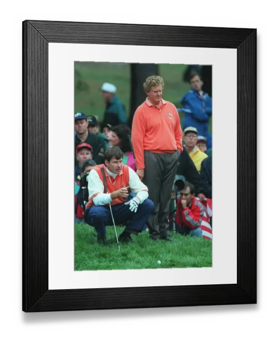 Framed Print : Nick Faldo & Colin Montgomerie
