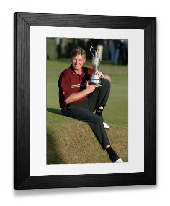 Framed Print : Ernie Els Open Champion 2002 The Open, Muirfield Framed Print : Ernie Els Open Champion 2002 The Open, Muirfield