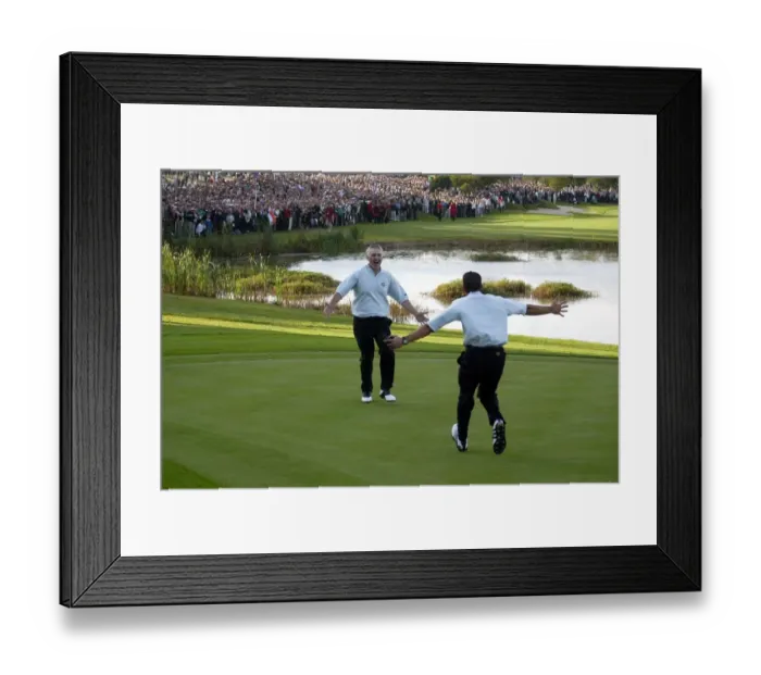 Framed Print : Phillip Price & Sergio Garcia Framed Print : Phillip Price & Sergio Garcia