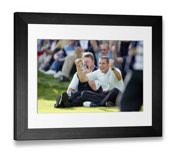Framed Print : Sergio Garcia & Ian Woosnam Framed Print : Sergio Garcia & Ian Woosnam
