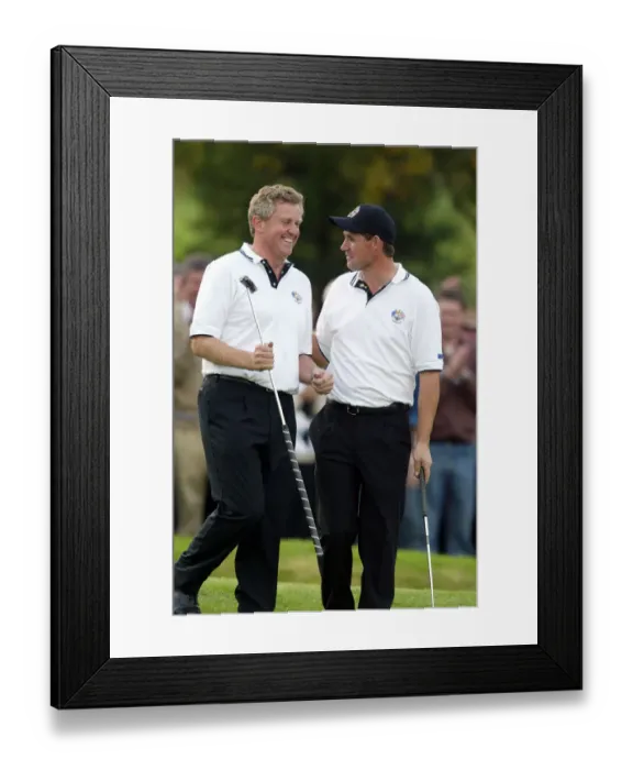 Framed Print : Colin Montgomerie, P Harrington