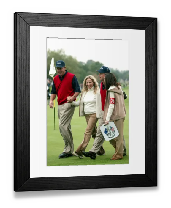 Framed Print : Phil Mickelson, Toms & Wives Framed Print : Phil Mickelson, Toms & Wives