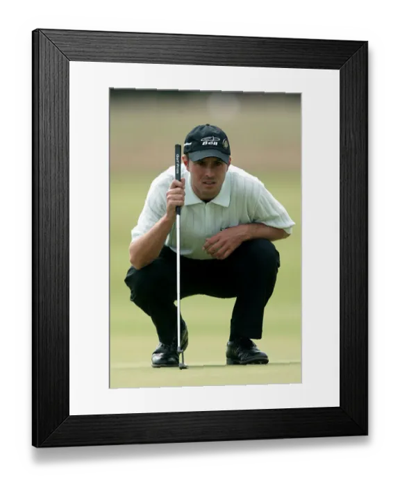 Framed Print : Mike Weir Canada British Open Championship Muirfield Golf Course Framed Print : Mike Weir Canada British Open Championship Muirfield Golf Course
