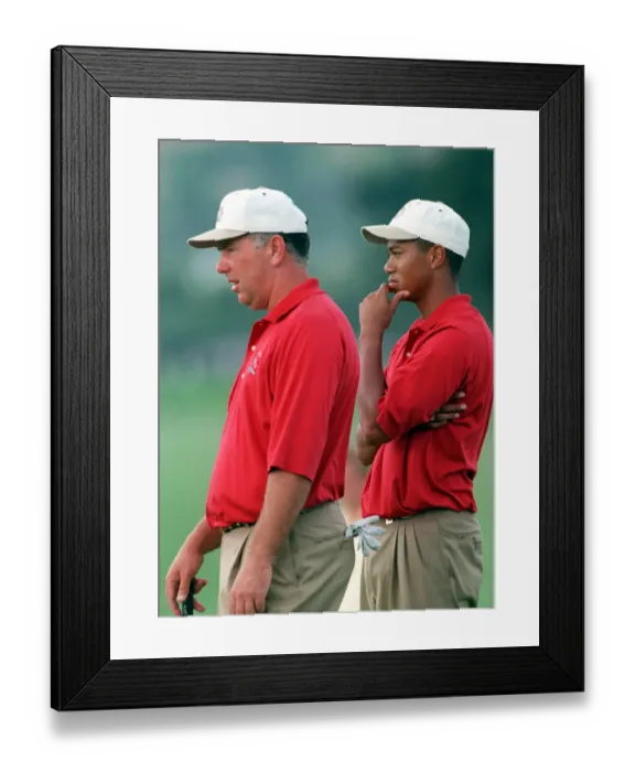 Framed Print : O Meara & Tiger Woods Framed Print : O Meara & Tiger Woods