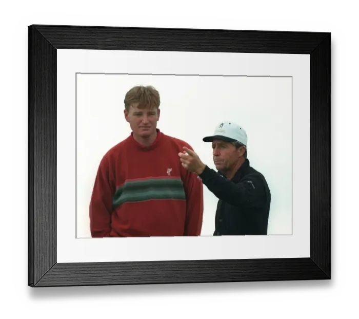 Framed Print : Gary Player & Ernie Els Framed Print : Gary Player & Ernie Els