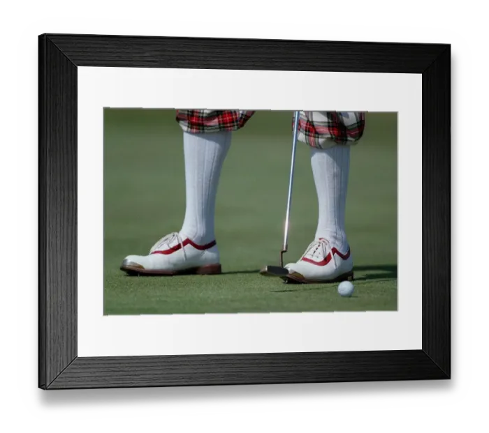 Framed Print : Payne Stewarts Shoes Framed Print : Payne Stewarts Shoes