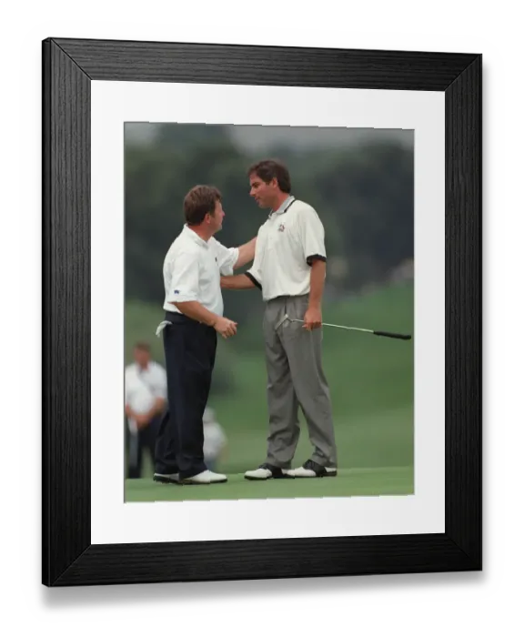 Framed Print : Fred Couples Beats Ian Woosnam Framed Print : Fred Couples Beats Ian Woosnam