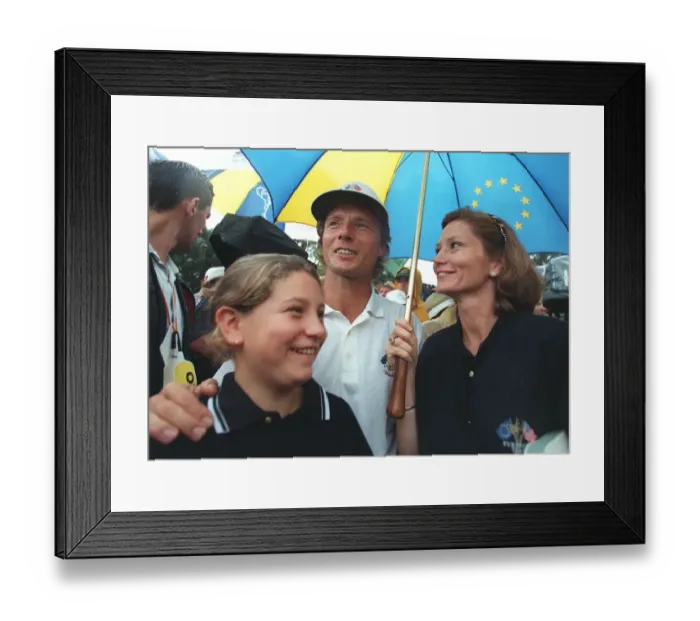 Framed Print : Bernhard Langer & Wife Framed Print : Bernhard Langer & Wife