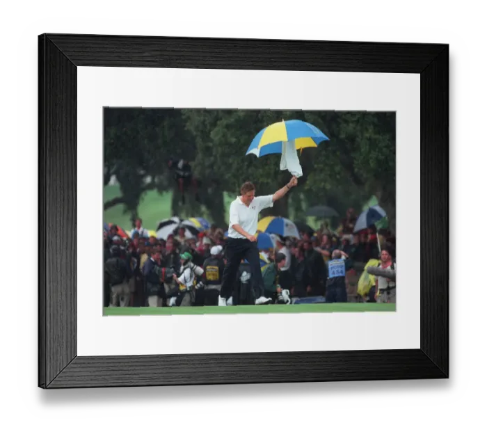 Framed Print : Colin Montgomerie On 18th Framed Print : Colin Montgomerie On 18th