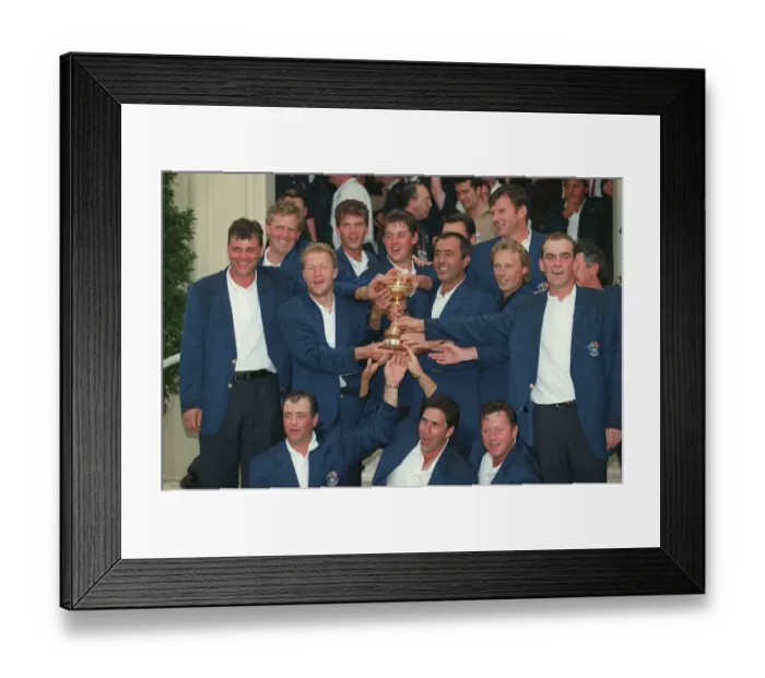 Framed Print : European Team Celebrate Framed Print : European Team Celebrate