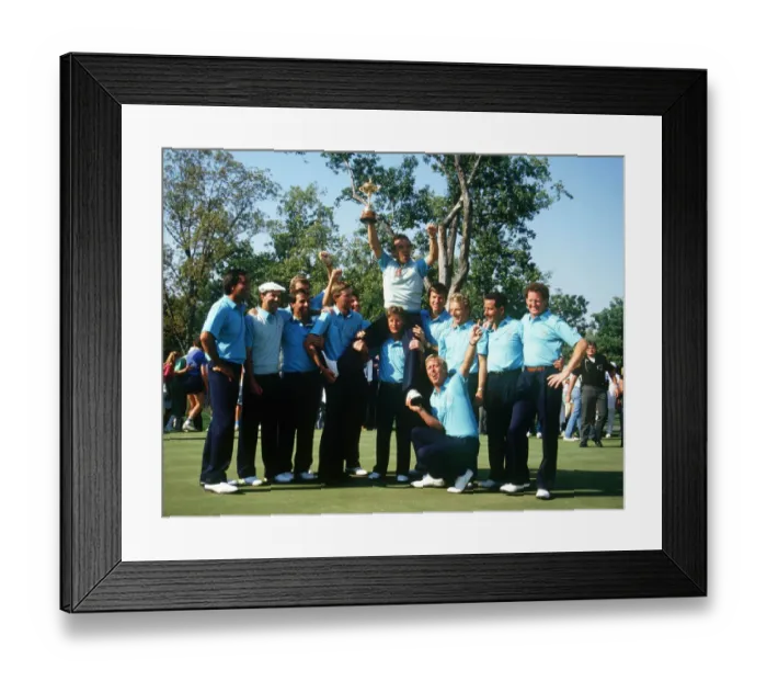 Framed Print : European Winning Team Framed Print : European Winning Team