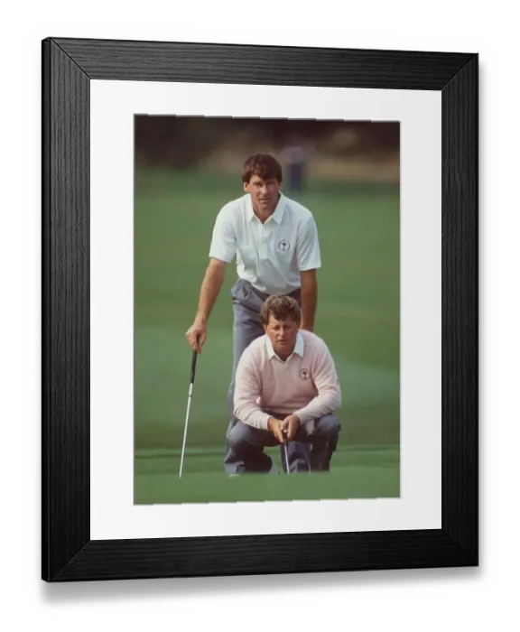 Framed Print : Nick Faldo & Ian Woosnam Framed Print : Nick Faldo & Ian Woosnam