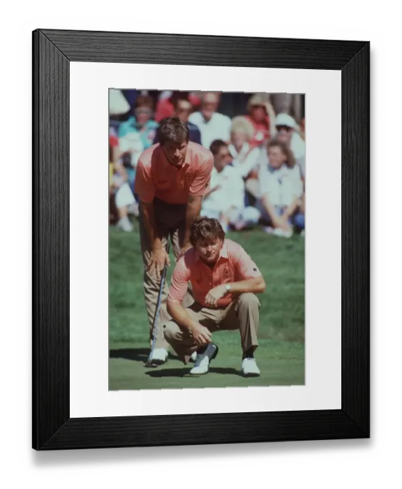 Framed Print : Nick Faldo & Ian Woosnam Framed Print : Nick Faldo & Ian Woosnam