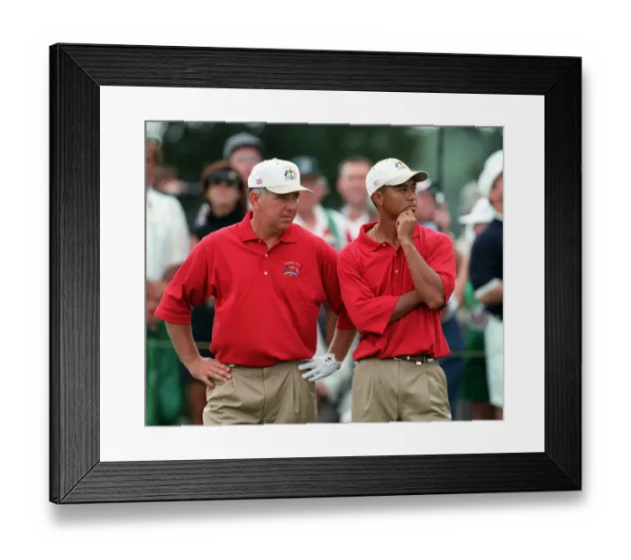Framed Print : O Meara & Tiger Woods Framed Print : O Meara & Tiger Woods