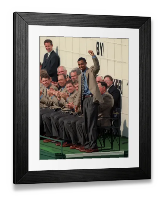 Framed Print : T. Woods At Opening Ceremony Framed Print : T. Woods At Opening Ceremony