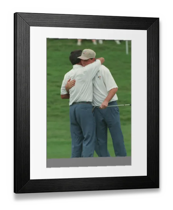 Framed Print : Thomas Bjorn & Seve Framed Print : Thomas Bjorn & Seve