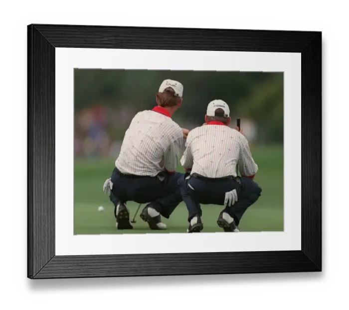 Framed Print : Brad Faxon & Justin Leonard Framed Print : Brad Faxon & Justin Leonard