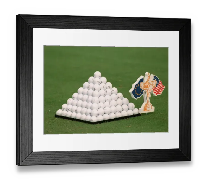 Framed Print : Practice Balls