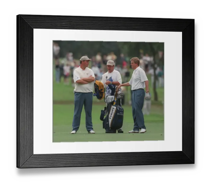 Framed Print : Darren Clarke & Montgomerie Framed Print : Darren Clarke & Montgomerie