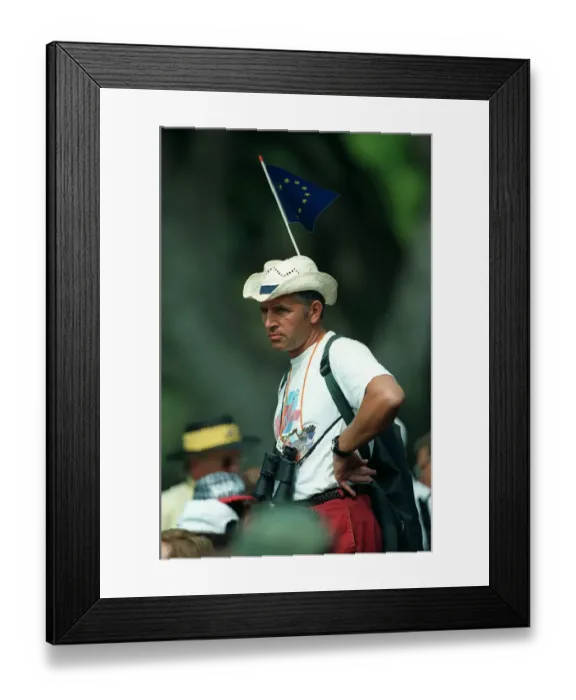 Framed Print : European Golf Fan Framed Print : European Golf Fan