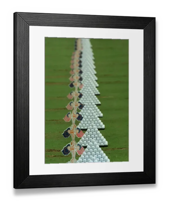 Framed Print : Rows Of Practice Balls