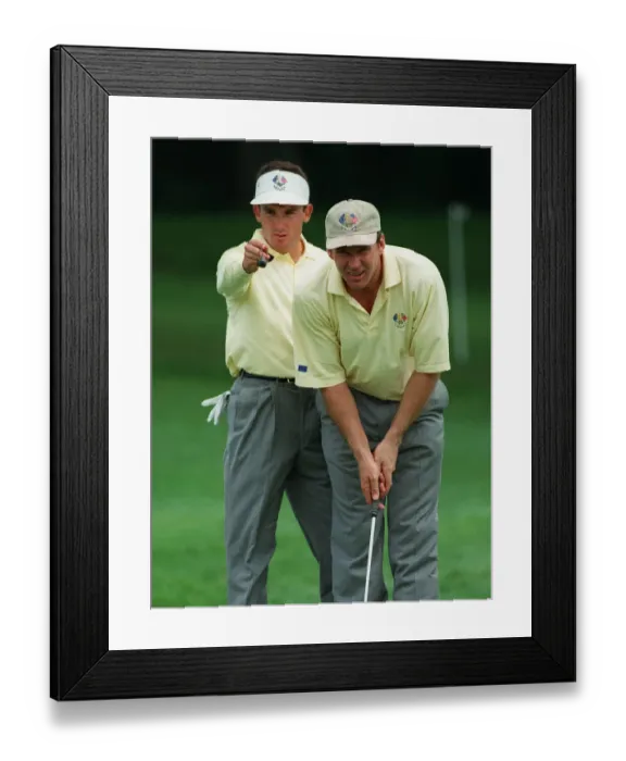 Framed Print : Nick Faldo & Ignacio Garrido Framed Print : Nick Faldo & Ignacio Garrido