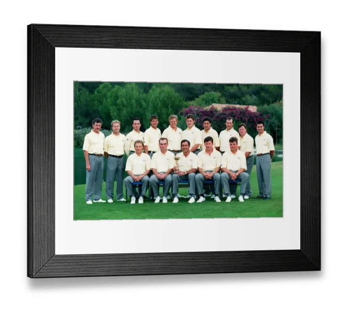 Framed Print : European Team With M-A Martin